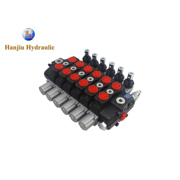 HSSD8 Forest Crane Valve 6 Bank Cylinder Spool Sectional Type Replace Walvoil Hydraulic Valves