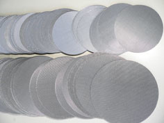 Polished Wire 304 Stainless Steel Mesh Filter Discs 250mm Diameter Wear Proof