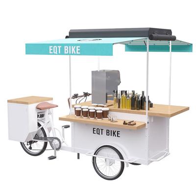 Carro da bicicleta do café da bebida do chá todo o quadro de aço inoxidável com Ah a bateria 36 V/12 de lítio