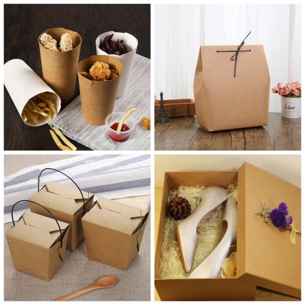 papel de embalagem Rolls do Virgin do produto comestível 200gsm para o recipiente do almoço