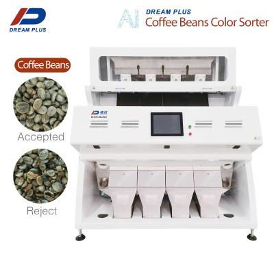 4 Chutes Green Coffee Bean Color Sorter With High Capacity