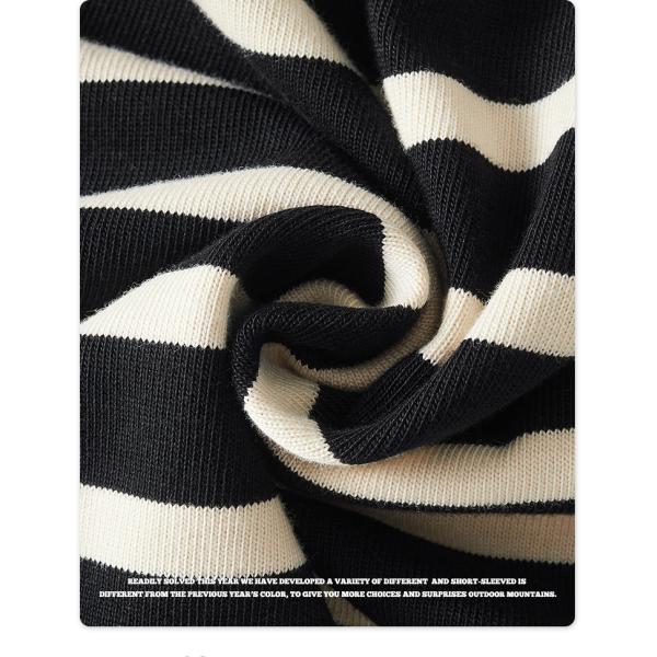 Women'S Over Oversized Crewneck Sweatshirt Loose Basic Striped Tshirt 100% Cotton Men