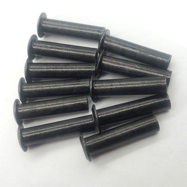 Hollow Iron Rivet Flat Head / Round Head Black Stainless Steel Rivets