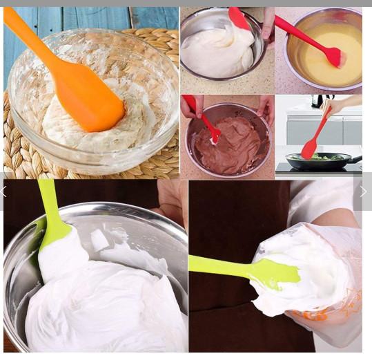 4 Pieces Set Silicone Mold Tools Non Stick Rubber Spatulas With Stainless Steel Core
