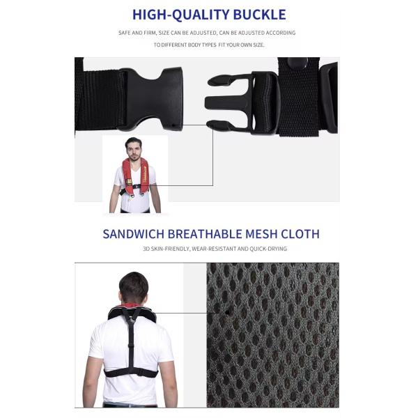 Портативный взрослый надувный спасательный жилет