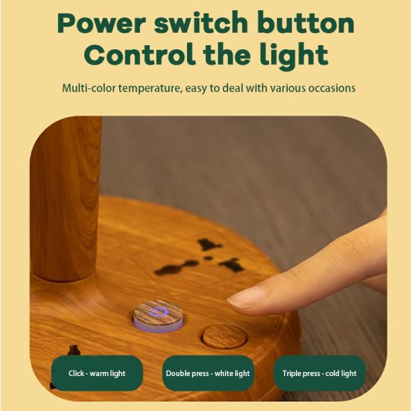 Cute Night Light Lamp Equipped with Usb Charging Port Delivering Warm