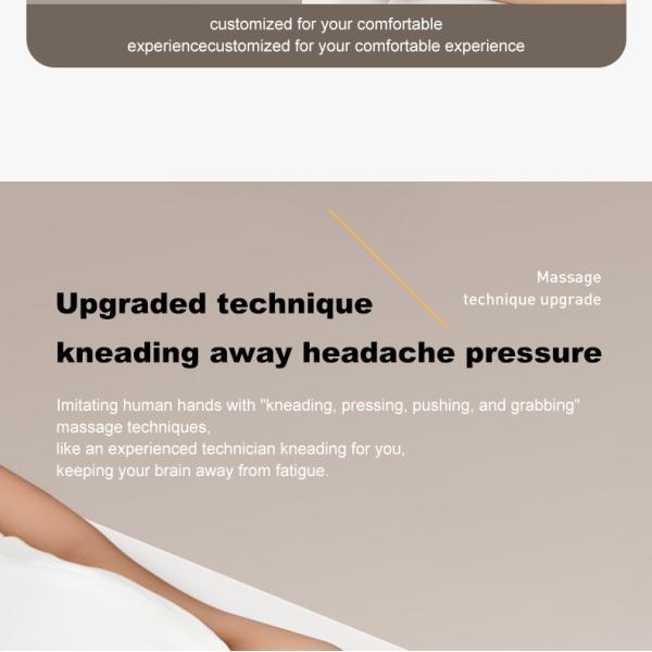 Rechargeable Air Compression Head Massager Eye Care Hot Compress