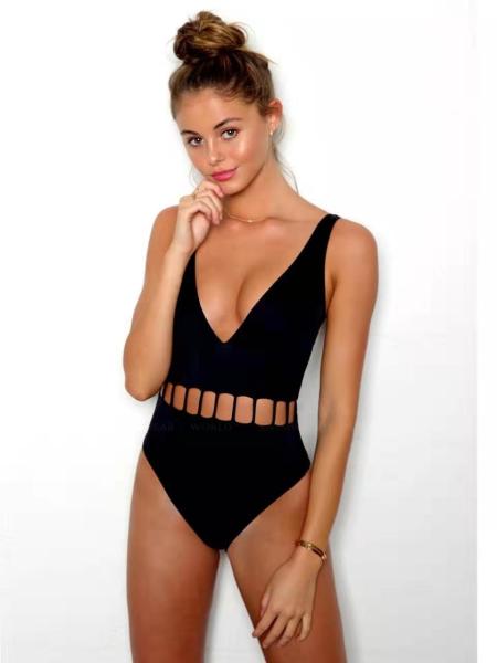 Tiered Layer Tie a Knot Front Top With Low waist Bikini swimsuit high cut