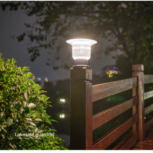 Погодостойкий солнечный сумрак лампы штендера, который нужно рассветать свет столба для патио задворк гаража