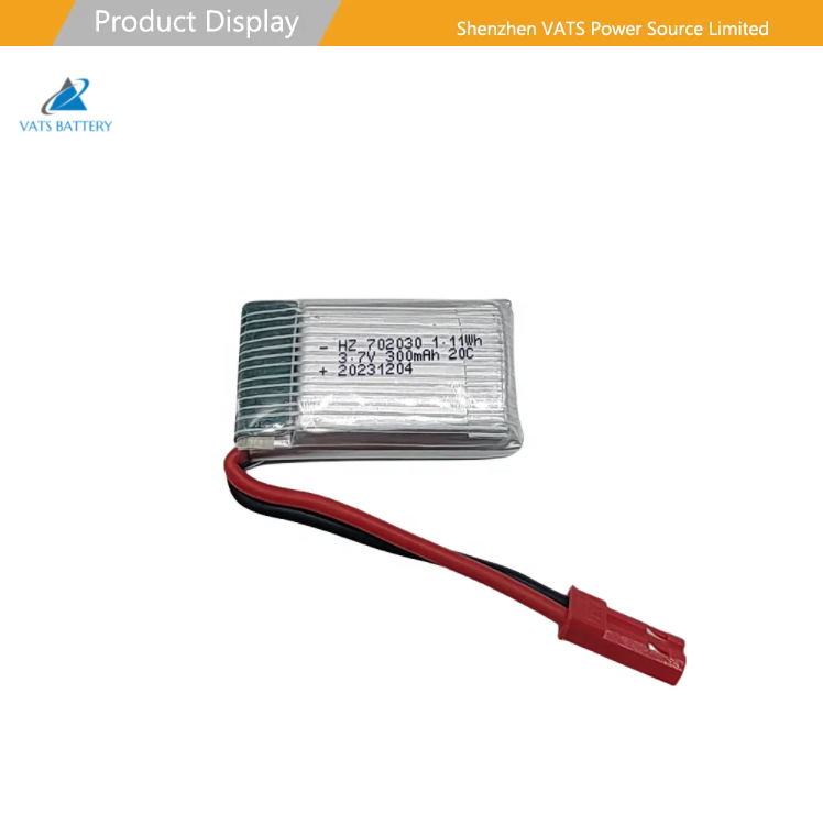 High Discharge Lithium Polymer Battery 702030 20C 300mah Lipo Battery For Drone Applications
