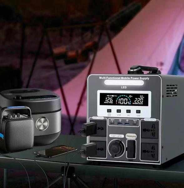 Générateur solaire YF04 2000W 2048Wh Station d'alimentation portable avec roues 4000W crête pour outils de chantier, climatiseur, pompe