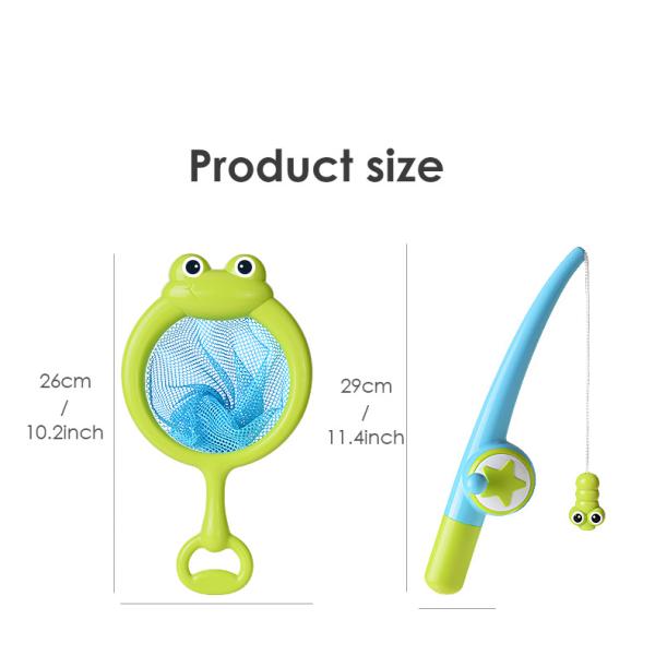 Unisex Bath Time Bathtub Toy for Toddlers Baby Kids Infant Fish Set Age 18months and up