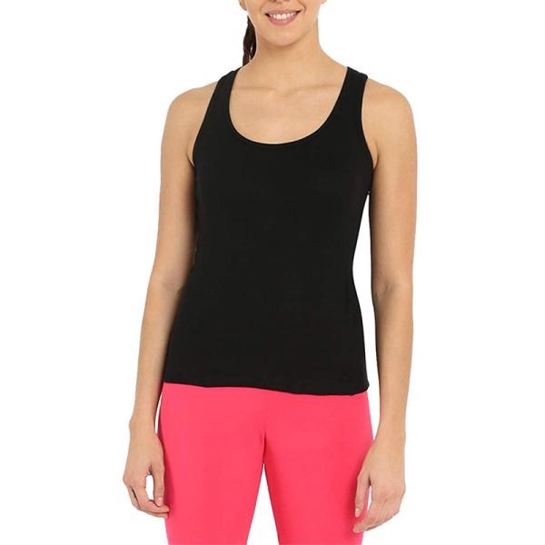 Popular Lightweight Summer Custom Logo Cotton Sport Wear Black Tank Top for Women
