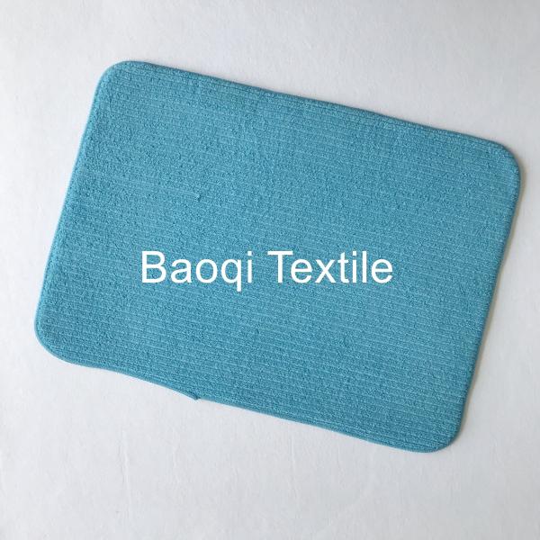 Microfiber memory foam bath mat，dry water microfiber bath mat ，washable mats ，microfiber floor mat