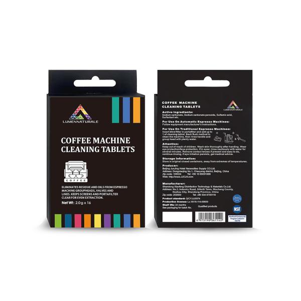 16 Tabs Sustainable Brush Cleaner for Coffee Pot and Espresso Machine 2.0g per Tab