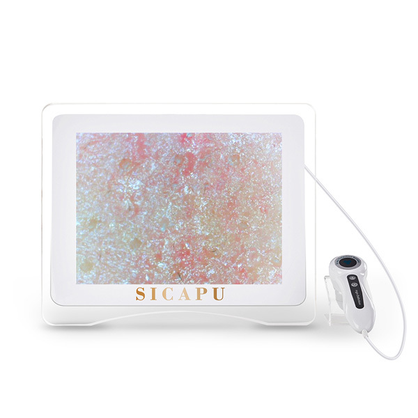 Analizador de piel HD de 15 pulgadas con aumento de 70x para equipos de análisis de piel en salones y spas