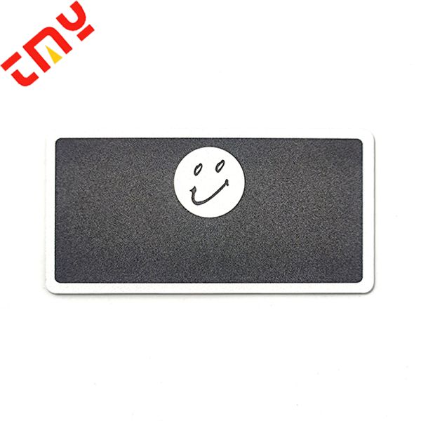 Custom Shape Smiley Face ABS Material Plastic Nametag Blackboard Resurable Chalkboard Name Badges