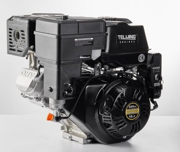 Motor de gasolina OHV 500cc 19.5hp Duplo cilindro 4 tempos com retrocesso ou arranque elétrico