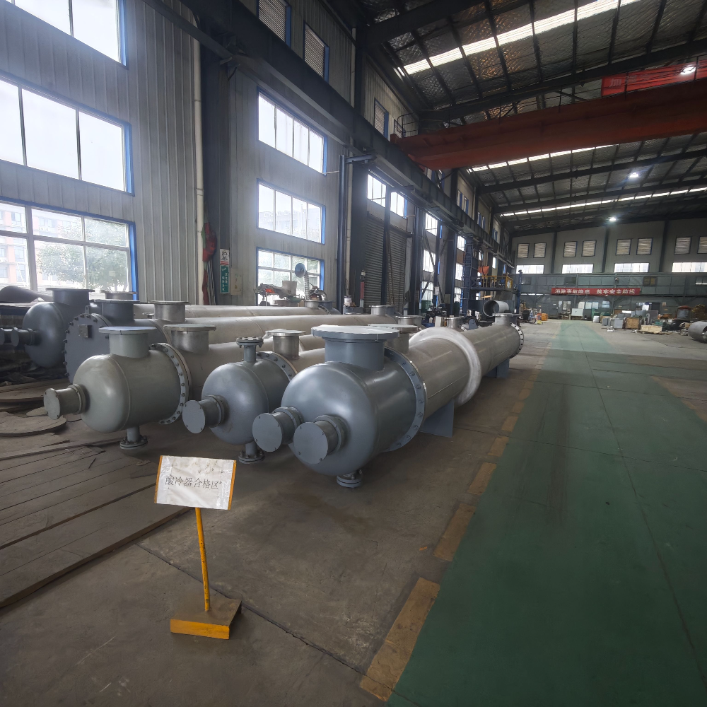 Custom Corrosion Resistant Anodic Protection Heat Exchanger for Sulfuric Acid with Extended Longevity and Optimized Thermal Transmission Dry Acid Cooler
