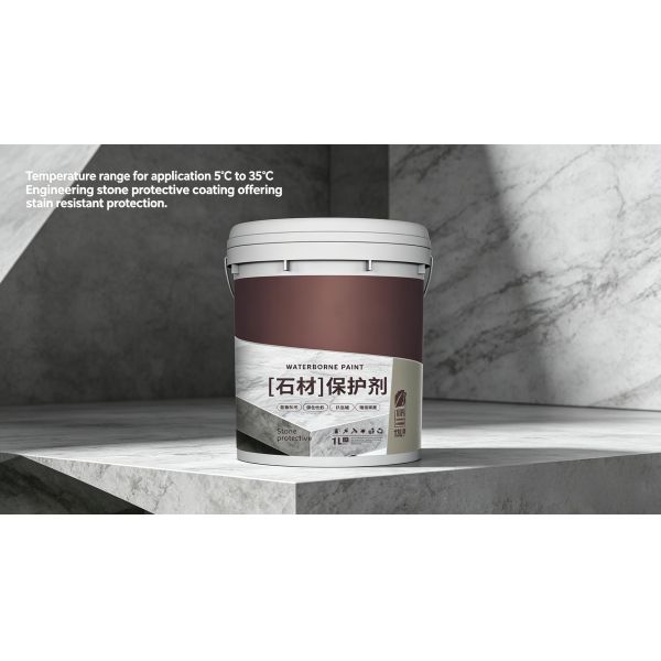 Stain Resistant Stone Protector with Low VOC Formulation for Fire Prevention on Stone Surfaces