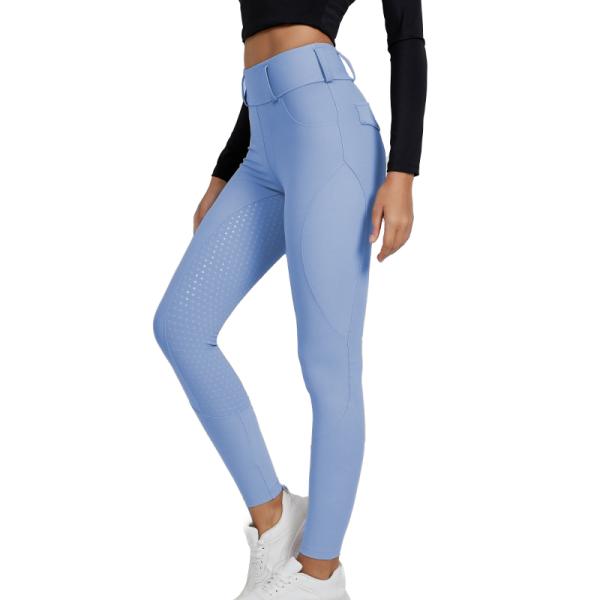 Свет - верховая езда сини XXS-XL задыхается бриджи женщин силикона Equine участвуя в гонке