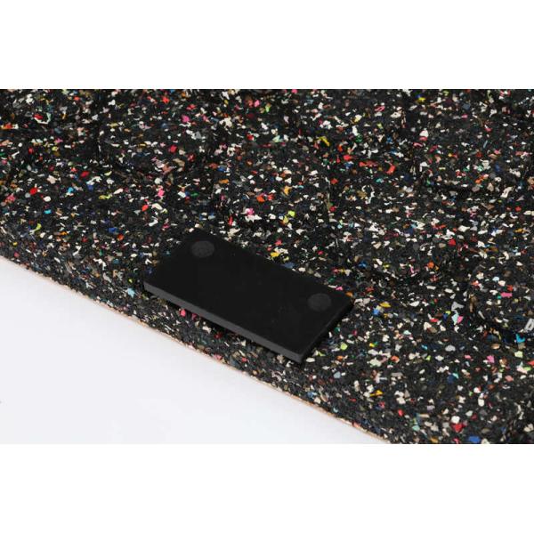 Черные квадратные фитнес резиновые напольные плитки DIY