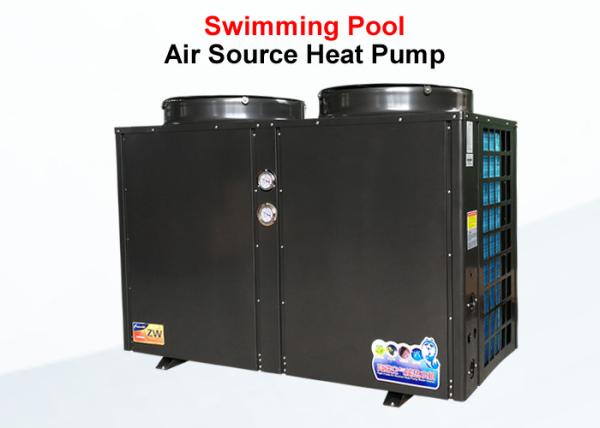 Swimming Pool Commercial Air Source Heat Pump Shell Heat Exchanger Long Life Span