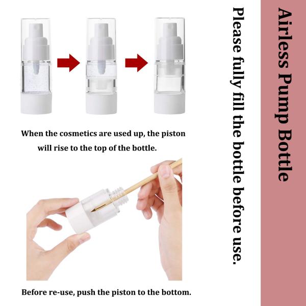 AS Round Serum Lotion Stand Straight Airless Cosmetic Packaging 80ml High Output