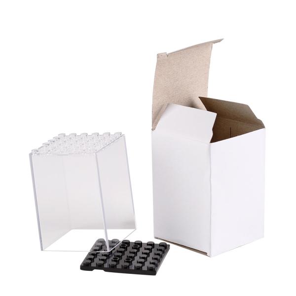 Plastic transparent model display box storage box dust cover toy for building blocks mini figures