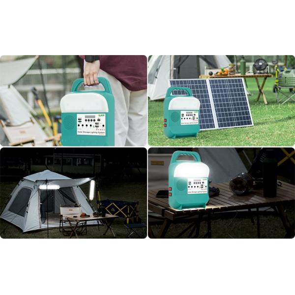 станция солнечной энергии 80W 10000mAh портативная с генератором батареи света СИД USB DC