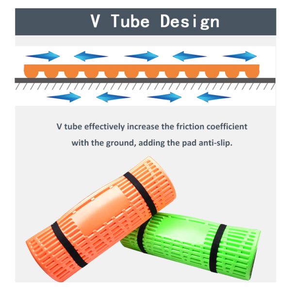 Closed Cell Foam Sleeping Mats , Thickened Folding Camping Insulation Mat For Hiking