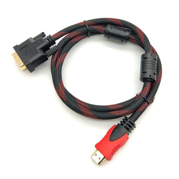 HDMI to DVI 24+1 Cable Support 1080P Full HDMI Male to DVI-D Male High Speed Adapter Cabl
