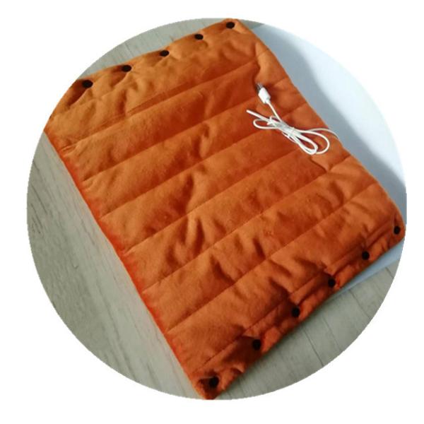 Polyester / Cotton Heated Office Chair Pad  Removable and Washable