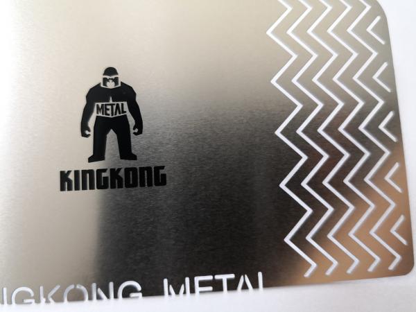 Grampo de aço inoxidável do marcador do metal da forma do corte do laser do OEM para o GV dos presentes