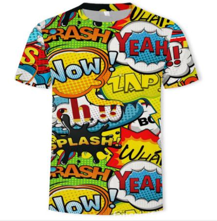 O Neck Adults Full Sublimation Printing T Shirts Anti Pilling Eco Friendly