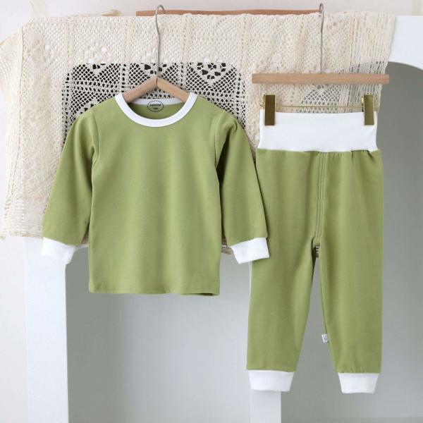 Worsted Two Piece Long Sleeved Toddler Clothes Children'S Homewear
