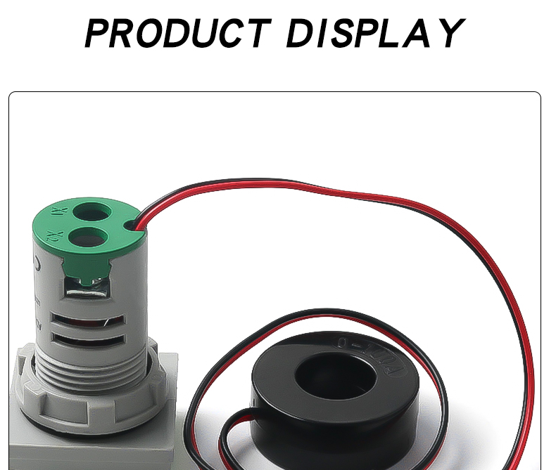 Mini LED Digital Indicator Light AD16-22 Three Display Meter for Voltage Current Hertz Panel Meters