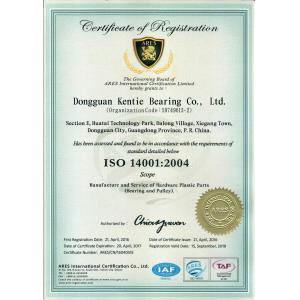 Dongguan Kentie Bearing Co., Ltd. Certifications
