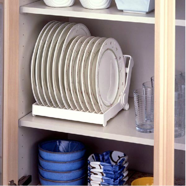 Folding Plastic Plate Stands Purple Industrial Hanging Drying Dish Rack