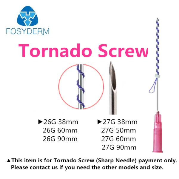 Absorbable затягивать тела потока подниматься стороны PDO винта 26G 38mm торнадо