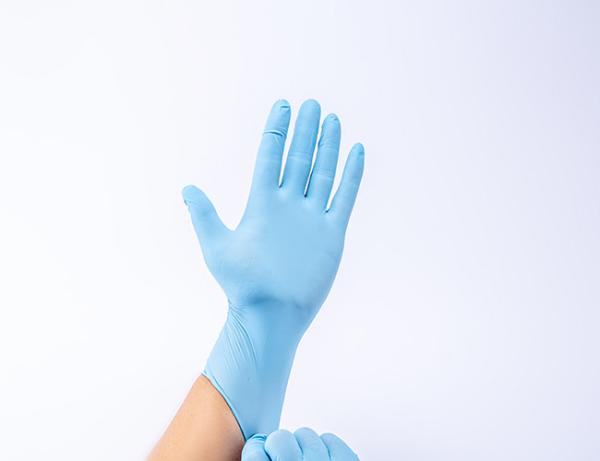 Blue Medical Disposable Powder Free Nitrile Gloves S M L XL For Examination