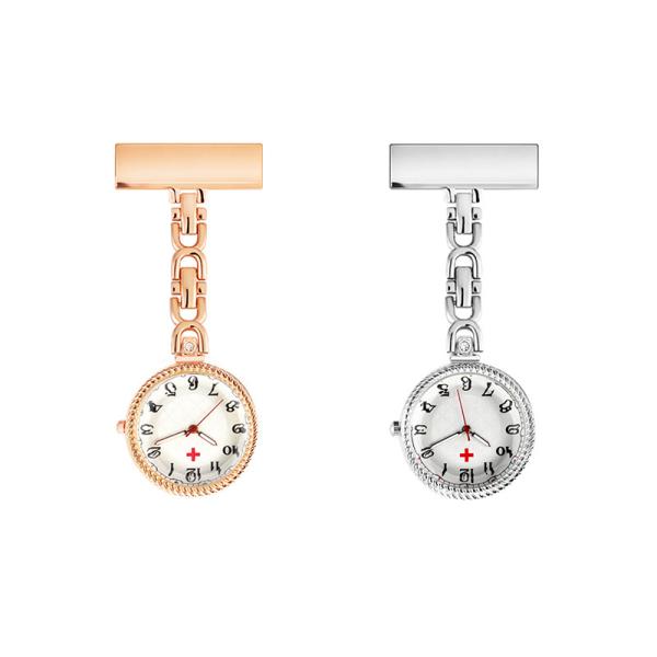 ALK Retro Nurse Watches Clip-on Fob Pocket Medical Watch Brooch Doctor Gift Stainless Steel Nurse Clock Hospital