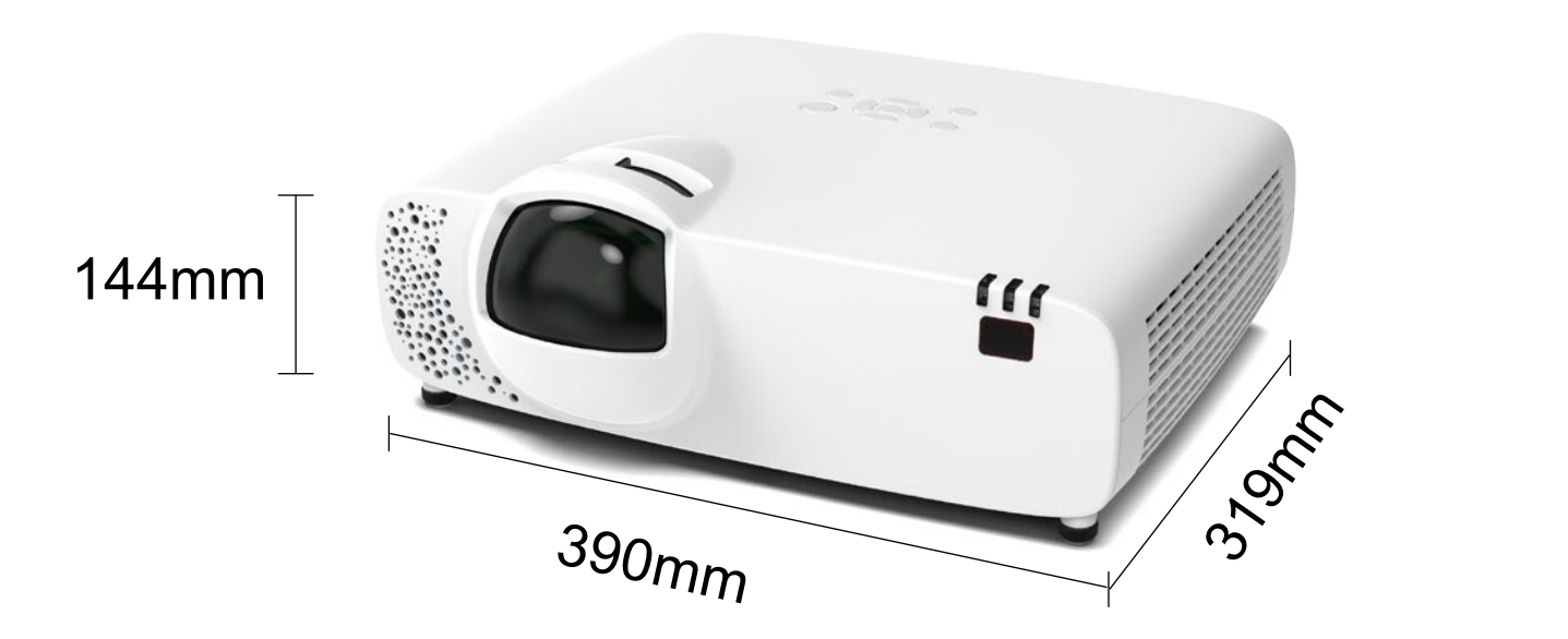 Flyin 5000 ANSI Lumens 3LCD Laser Projector WUXGA Native Support 4K Short Throw HDBaseT 3D Mapping Education