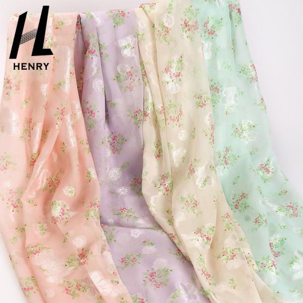 ODM Printed Chiffon Material Wedding Dress Tulle Fabric