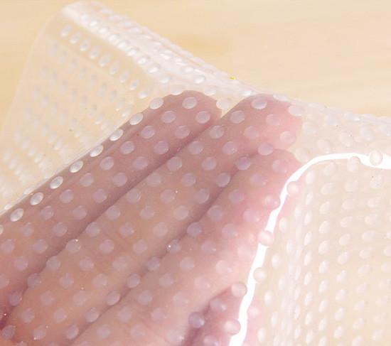 4 Pack BPA Free Eco-friendly Silicone Food Magic Wrap Stretch Film