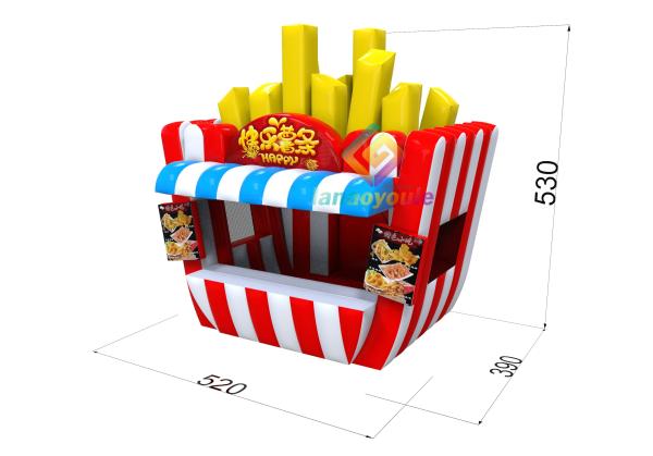 Customized 5.2m*3.9m*5.3m Inflatable Food Shop Concession Stand