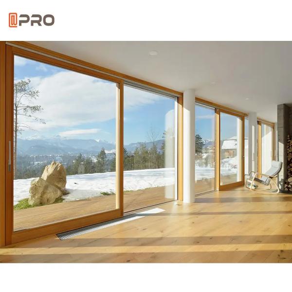 Balcony Noiseless Aluminum Sliding Glass Doors Exterior Soundproof Patio Sliding Pocket Doors