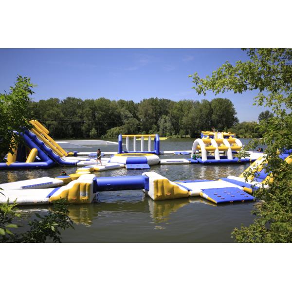 France Outdoor Inflatable Water Park Games For Adults / Inflatable Water Park Equipment