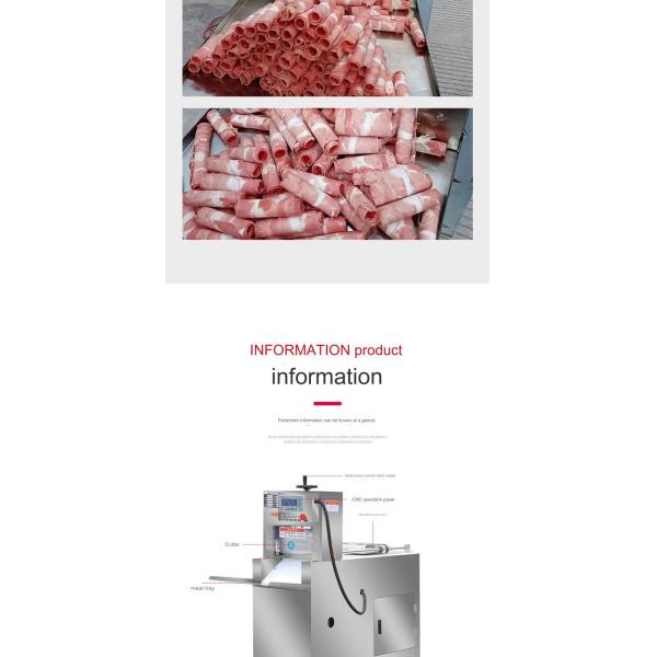 Fully Automatic CNC Operation Meat Slicer Machine for Frozen Meat Adjustable Thickness