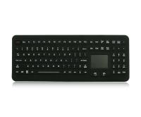 Clavier industriel en silicone robuste avec pavé tactile, clavier médical en silicone lavable